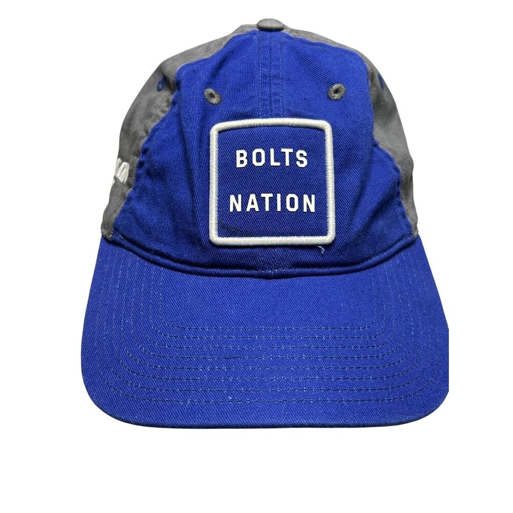 Adidas Bolts Nation Hat Tampa Bay Lightning NHL Mosaic Strapback Cap Blue Gray